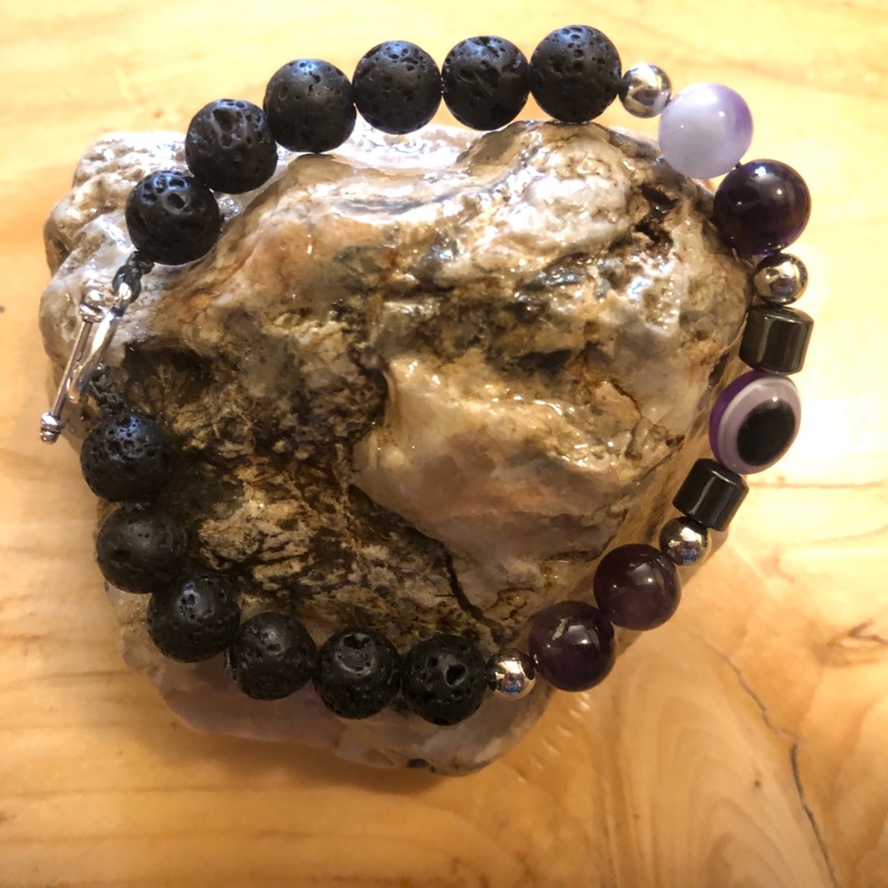 Homemade high quality Lava Stone diffuser Bracelet